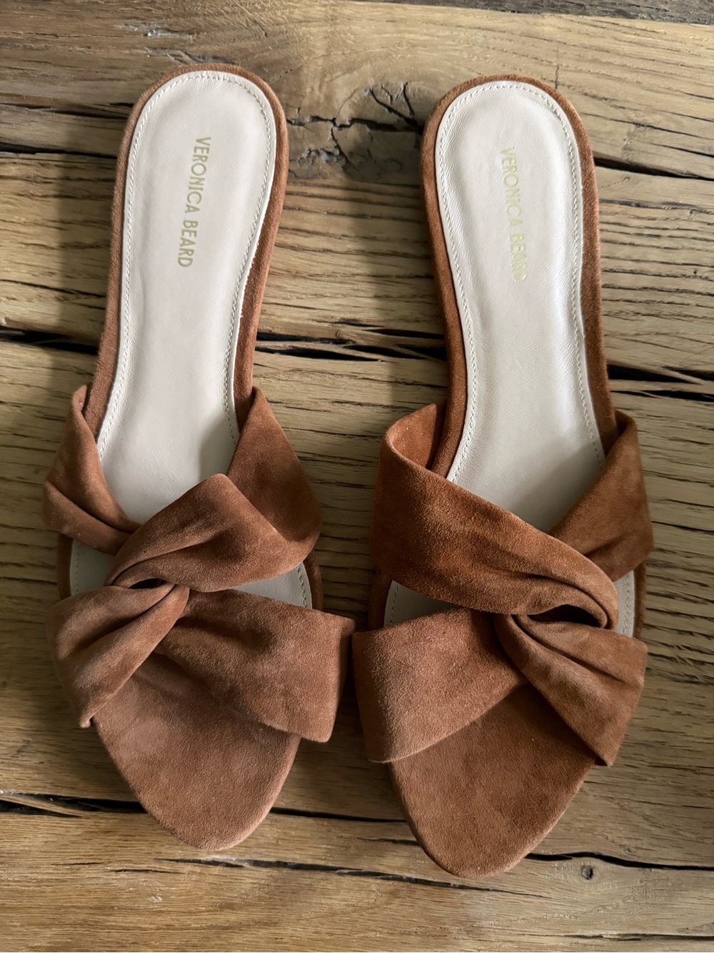 Veronica Beard Seraphina Suede Twist Sandal